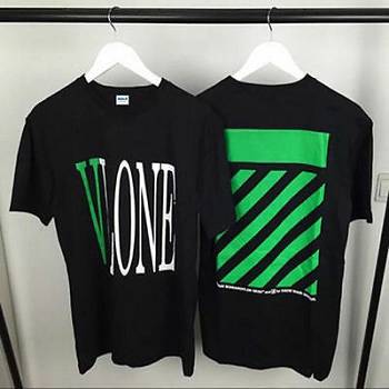 Man Vlone Fragment Parking Ginza Friend T-Shirt Black | USA_O6526