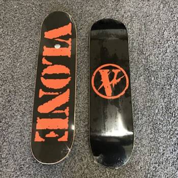 More Vlone x Fragment Skateboard Skateboard Orange | USA_GH8866